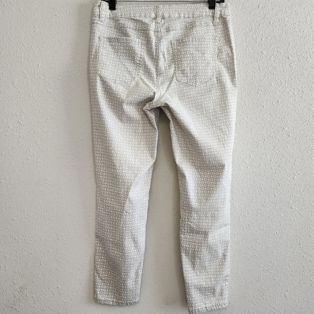 d.jeans Stretchy White & Beige Pants Size 10 💖 - Picture 4 of 9